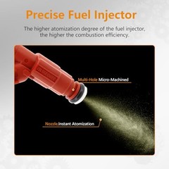 Fuel Injectors 4.0L Compatible with For:-Jeep Cherokee 1999 2000 2001 4PCS