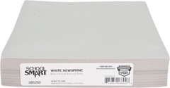 500 Sheets Newsprint Drawing Paper 8.5 x 11 Inches 30 lb White Bulk Pack for