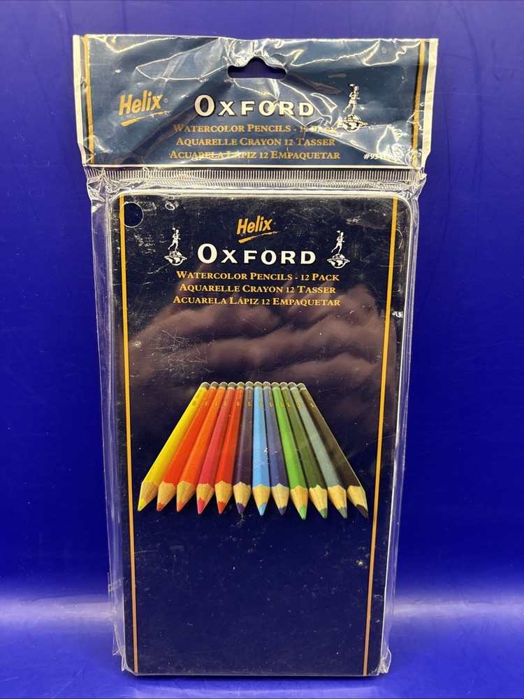 Helix Oxford Watercolor Colored Pencils 12 Pack Tin – NIB – Never Opened