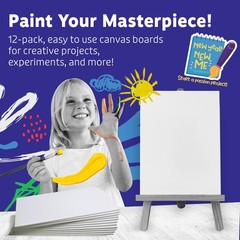 Canvases for Painting 12 Packs – 8 x 10” Blank Canvas 100% Cotton Painting Ca…