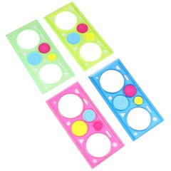 Milisten 12 Pcs Primary Shapes Template Set,12 Pieces Drawing Stencils Template