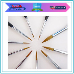 Kolinsky Sable Watercolor Brushes, 10pcs Sable Detail Paint Brush Set Will Keep