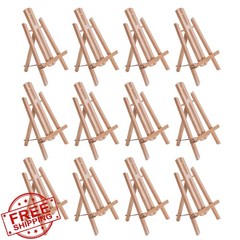 U.S. Art Supply Tabletop Display Easel Beechwood 12 Pack