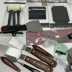 21 Pc Art Paint Spatula Palette Knife Resin Mixing Roller Tool Set
