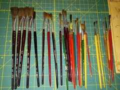 Marxbrush, Ceramichrome And Other Brands Mixed Lot Ceramic Art PaintBrushes 26