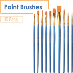 – Acrylic Paint Brushes Set, 10 Pack, round & Pointed Tip | Nylon Hair Artist…