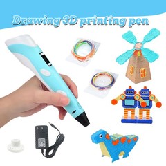 3D Printing Pen Set 3D Drawing Pen with Led Display 12 Color Filament Kid AOE