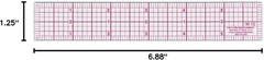 Westcott W-10 6-Inch 8ths Graph Ruler, Transparent, 1 x 6 in color may vary