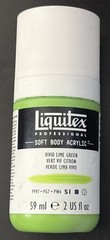 Vivid Lime Green Soft Body Acrylic Paint 2 Fl Oz Archival Quality Pigments