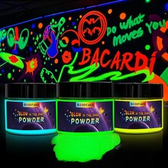 3 Colors Glow in The Dark Powder Set, Blue,Yellow & Green Glow Powder, Epoxy …