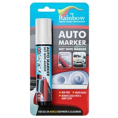 Car Paint Marker Pens Auto Writer White – Wide Tip – Windows, Glass, Tire, Metal