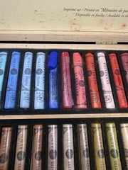 Sennelier Pastels A L’Ecu Extra Soft Pastels 100 Color Set Wooden Box