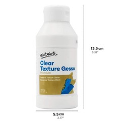 Premium Clear Texture Gesso Acrylic Medium 8.45oz (250ml)