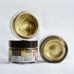 Gilding wax 30ml jar Empire Renaissance gold or Silver craft wax Pebeo Gedeo