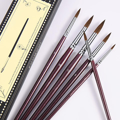 Kolinsky Watercolor Brush Set Pure Kolinsky Sable Hair Pointed round Art
