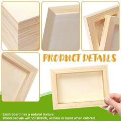 FSWCCK 10 Pack 5 x 7 inch Wood Panel Boards, Unfinished 5″X 7″ 10 Pack, wood