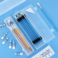 Plastic Paint Brush Case for Artist Long PaintBrush,Hard Travel Miniature Art Wa