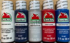 Acrylic Paint Set inspired by the NBA Detroit Pistons Team & Logo Colors