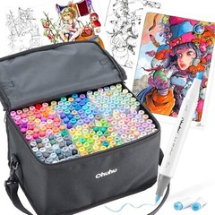 Ohuhu Illustration Marker Pen Brush type Bold point 216 color 217 Pieces