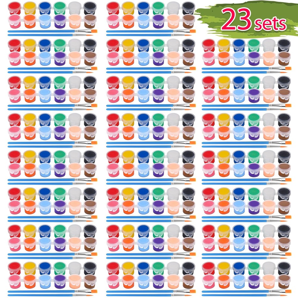 322PCS Washable Acrylic Paint for Kids Arts and Crafts, 23 Gouache Watercolor…