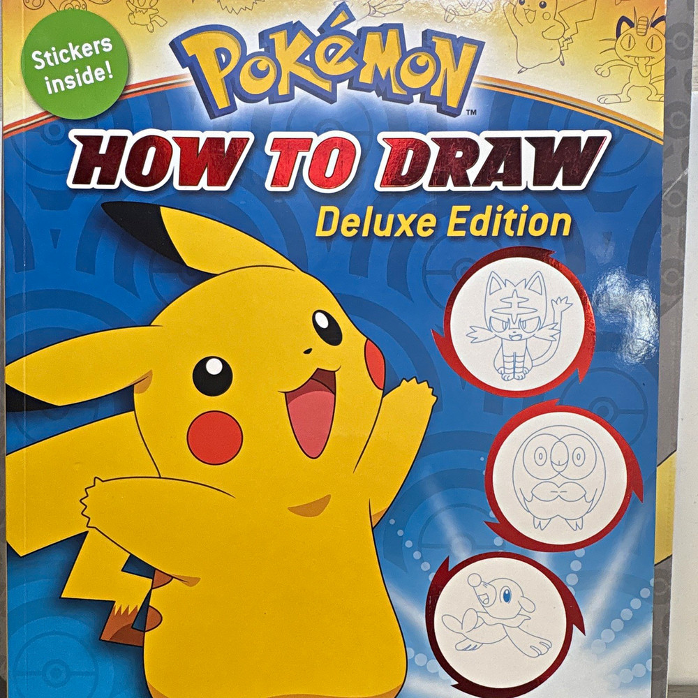 Pokémon How to Draw Deluxe Edition Art Instruction Book, Cartooning Comic Art