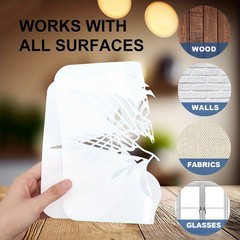 1set 4pcs 4 styles PET Hollow Out Drawing Painting Stencils for Scrapbook