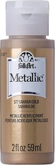 Metallic Acrylic Paint 2 oz – Sahara Gold, Perfect for Indoor & Outdoor Crafts