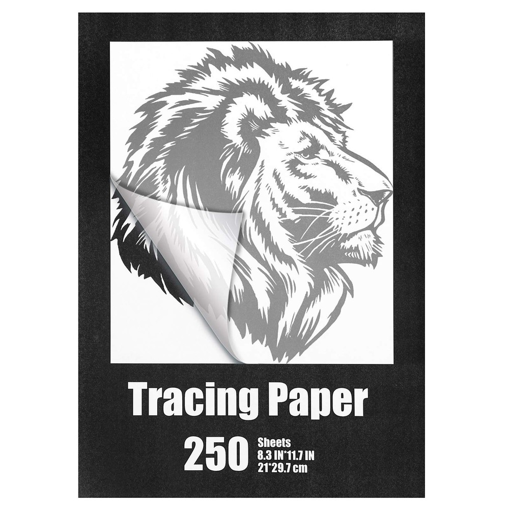 Tenare 250 Sheets Tracing Paper for Drawing Light up 8.3 x 11.7 Inch, Clear
