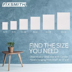 FIXSMITH Canvas Boards for Painting 11×14 Inch, Super Value 24 Pack Paint Can…