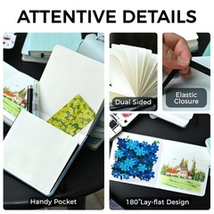 1 PC Watercolor Journal 4.7×4.7 100% Cotton Cold Press 300gsm/140lb Green