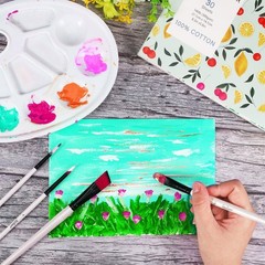 30 Sheets Watercolor Paper Pad A5 8.3×5.8 Inch Cold Press 300 GSM Tearable