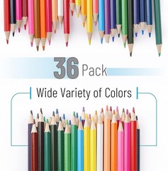 Artistic Essentials: 36 Assorted Colored Pencils for Drawings and Illustrations