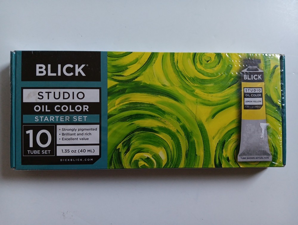 Blick Studio Oil Color Starter Set 10 Paint Tubes Multicolor BRAND NEW SEALED