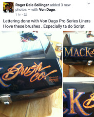 Von Dago Lettering Outlining Detail 6 Brush “Pro Series” SET ~ FREE SHIPPING