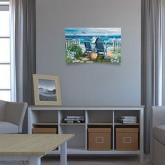 Briarwood Lane Summer Canvas Art 24×16 Seaside Escape For Summer Large Canvas