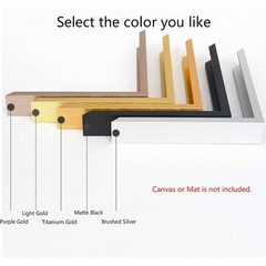 Floating Frame DIY Metal Matte Black 24×36″ 1.5″ Depth Cut to Pieces