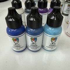 Dina Wakley Media Acrylic Paint 1oz, Assorted Colors New And Used Lot Of 91