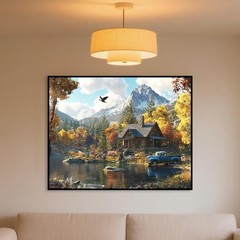 Countryside Diamond Art Kits for Adults, 12×16 inches,