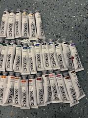 LOT OF 36 GOLDEN Acrylic Artist Colors Paints 2fl oz Tubes *NEW