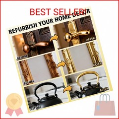 Gold Leaf Paint, Gold Paint for Metal and Wood – Rich Metallic Shine, Fast Dryin