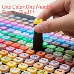 Alcohol Marker Pens Set Dual Tip Art Markers 12 168 Colors Sketch Drawing Kit