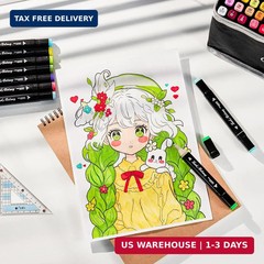 168 Colors Alcohol Markers Set Dual Tip Fine & Chisel Professional Art Marker…