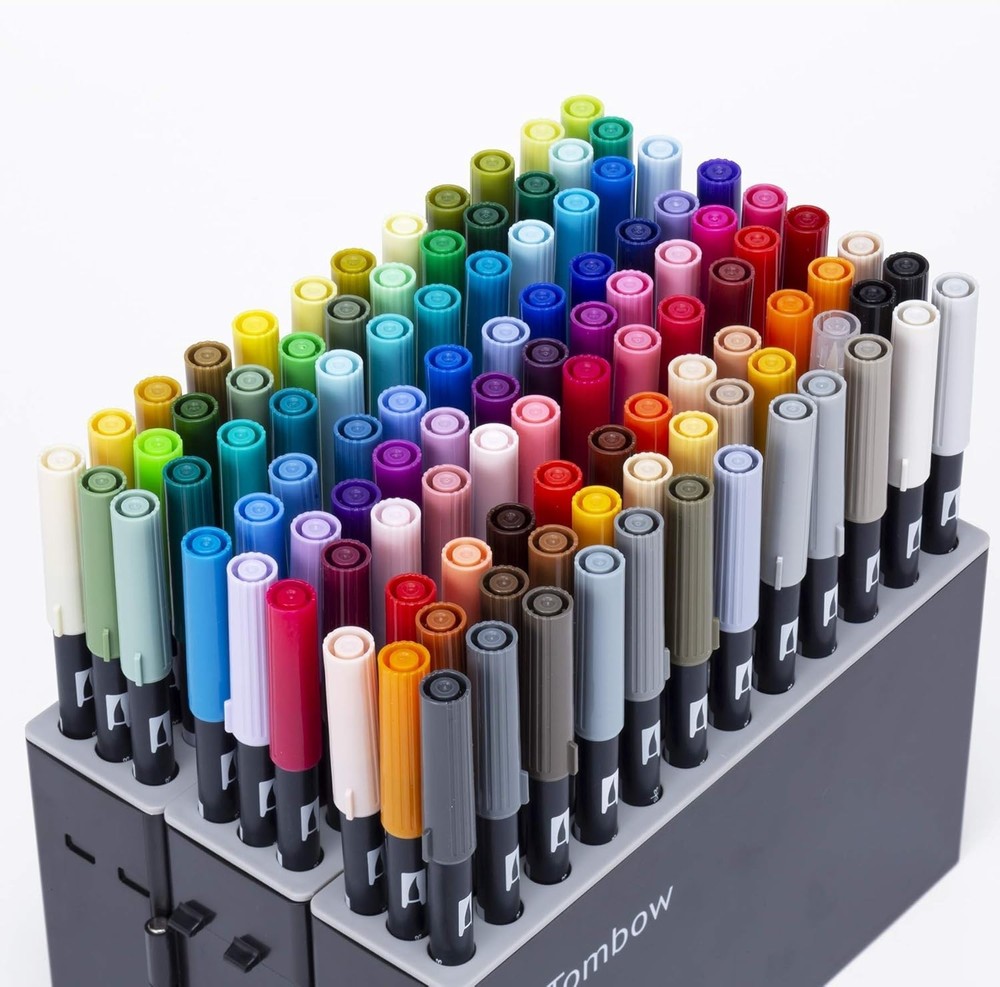 Tombow ABT Dual Brush Pen Set The Complete 108-Color Collection Made in Japan