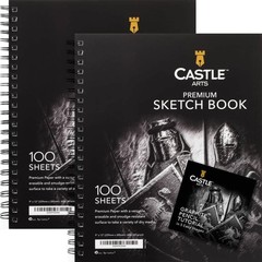 Adult Artists’ Sketchbook | Double Pad | 200 Sheets