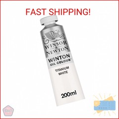 Winsor & Newton Winton Oil Color, 200ml (6.75-oz) Tube, Titanium White