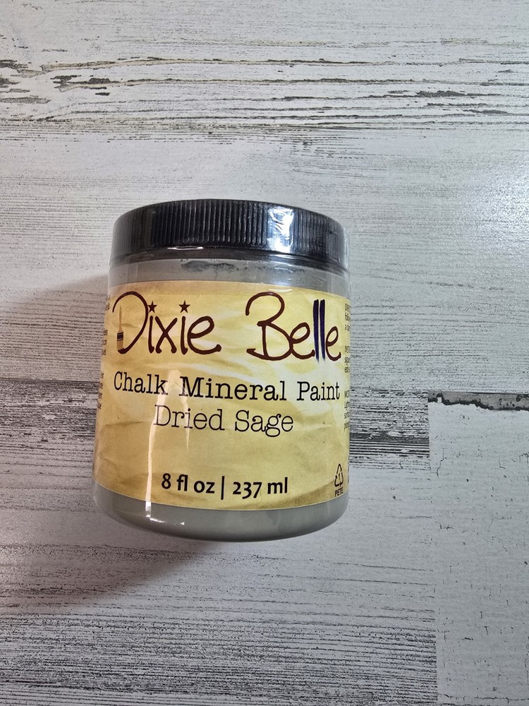 Dixie Belle Chalk Mineral Paint Dried Sage 8oz Green Furniture DIY Upcycle Paint