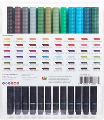 KINGART PRO Dual Twin-Tip Brush Pens, 1 Count (Pack of 48), 48 Unique Colors
