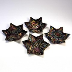 TOYO Black Chiyogami Origami Paper 28 Sheets 4 Designs 15cm Made in Japan