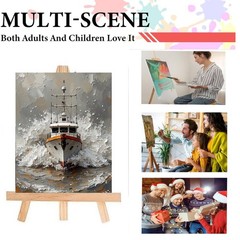 Ship Paint by Numbers Kit for Adults Beginner DIY Canvas Oil Painting Decor