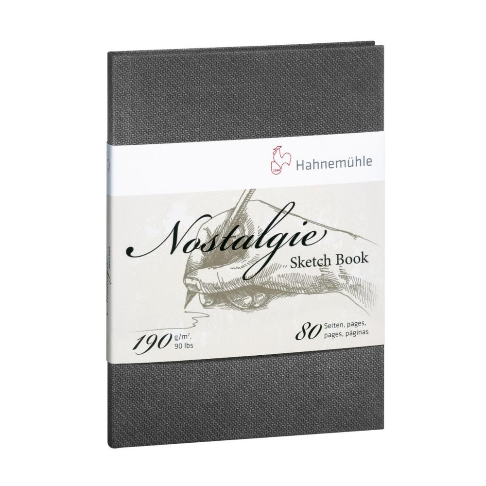Hahnemuhle Nostalgie Sketch Book Portrait A5 (8.3×5.8 inches) 190gsm 40 sheet…
